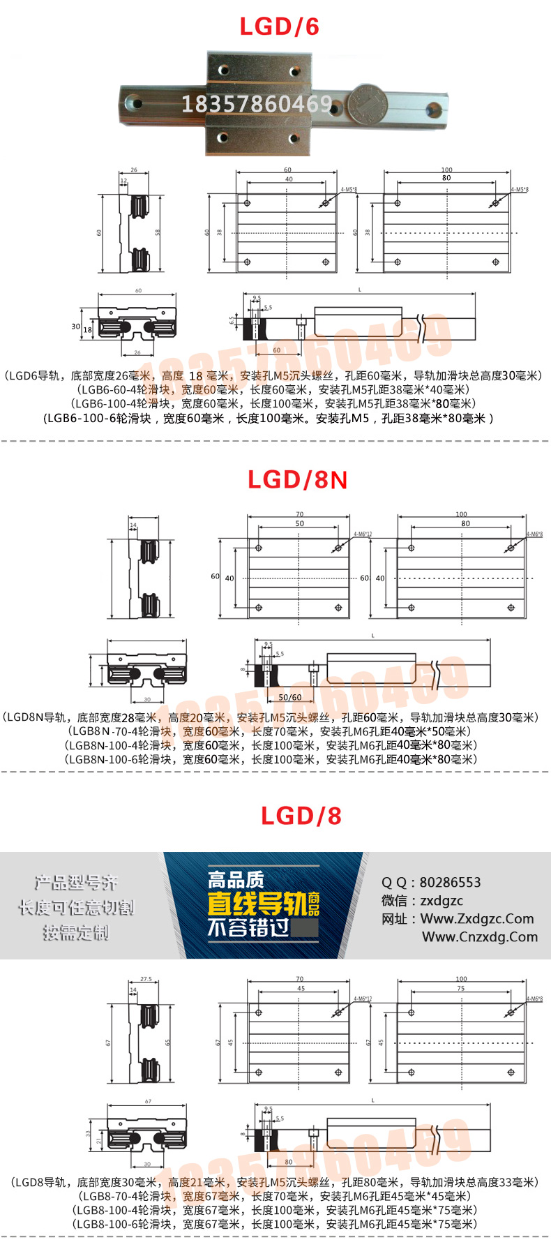 外置双轴心直线导轨选型图(图1)